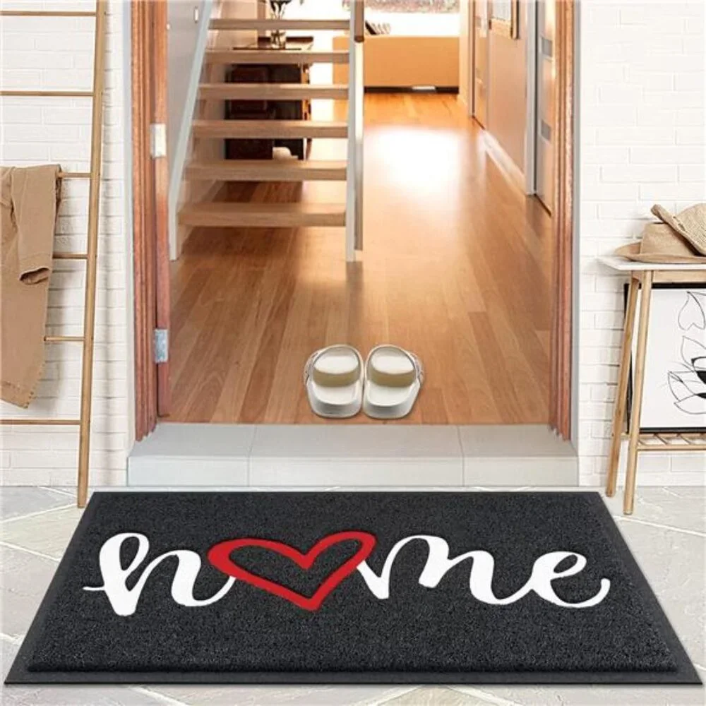 Door Mat Home Welcome Mats Outdoor and Indoor, Heavy-Duty Low-Profile Non-Slip